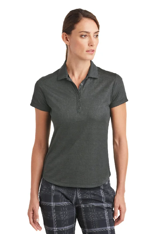 Nike Womens Dri-Fit Moisture Wicking Short Sleeve Polo Shirt - Anthracite Grey