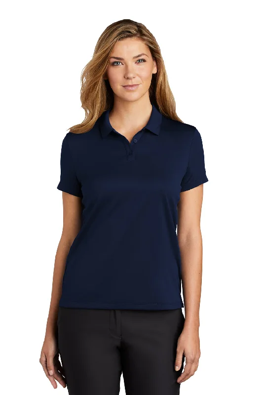 Nike Womens Essential Dri-Fit Moisture Wicking Short Sleeve Polo Shirt - Midnight Navy Blue