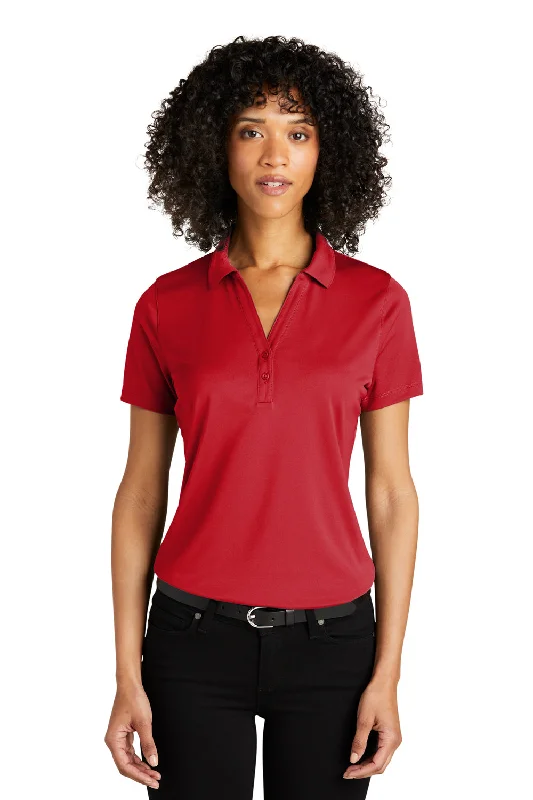 Port Authority Womens C-Free Performance Moisture Wicking Short Sleeve Polo Shirt - Rich Red