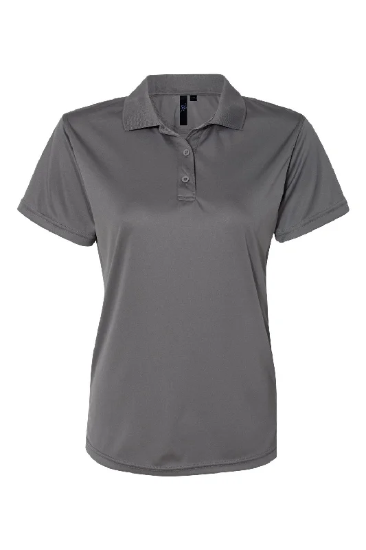 Sierra Pacific Womens Moisture Wicking Short Sleeve Polo Shirt - Steel Grey