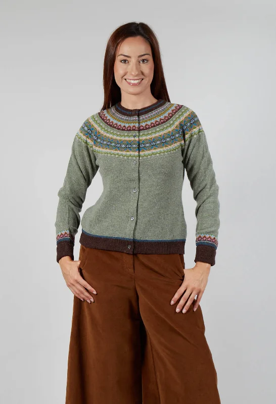 Alpine Short Cardigan in Willow