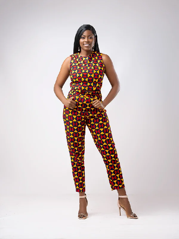 African Print Ajani pencil pants