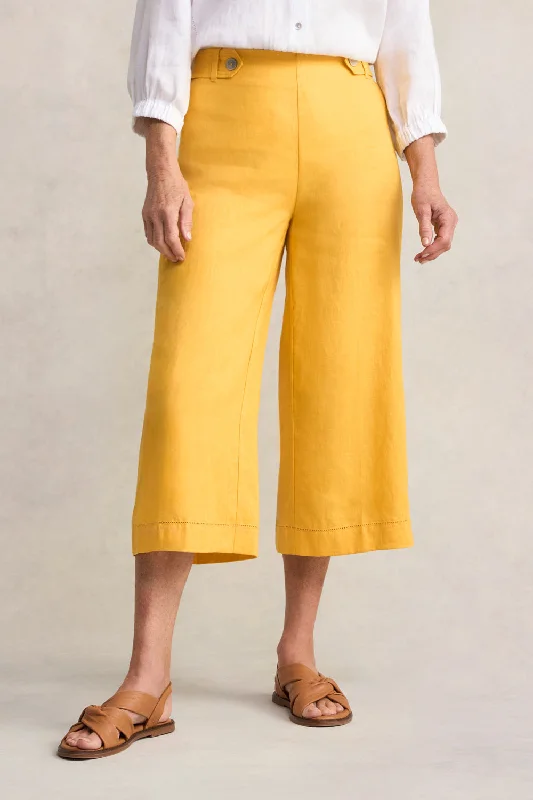 Linen Culotte - Mustard