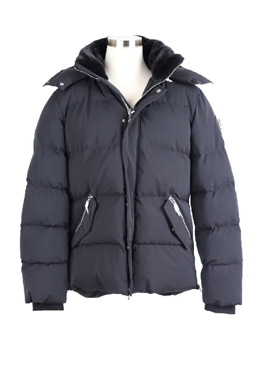 Bumnester Synthetic Down Puffer Jacket w/ Faux Fur Collar