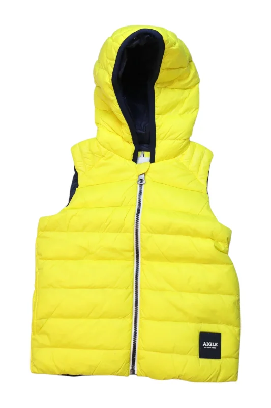 Aigle Quilted Hooded Vest 4T