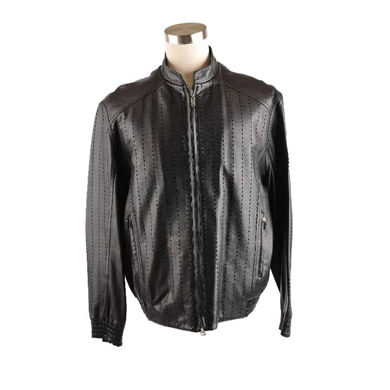 Kubin Perforated Leather Jacket