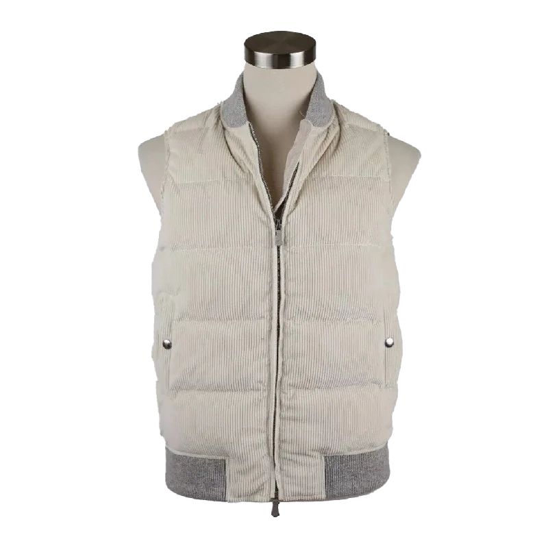 Quilted Corduroy Down Vest